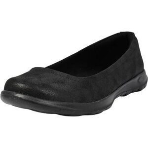 Womens Slip On Walking Shoes Lightweight Cushioned Ballet Flat Comfort Sneaker